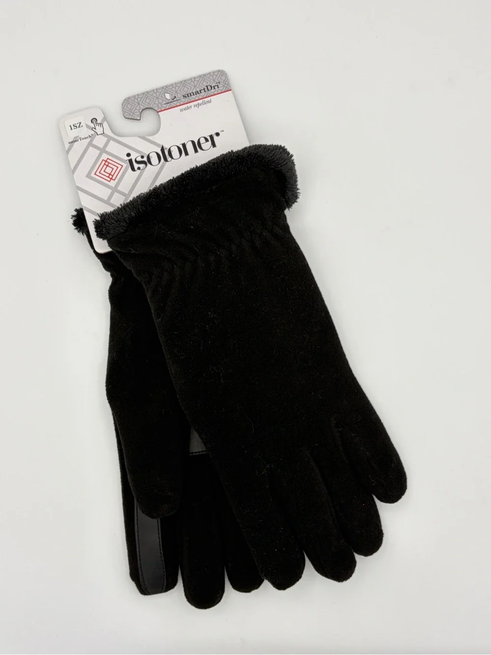 Isotoner Women's Black Fleece-Lined Gloves - Picture 6 of 9